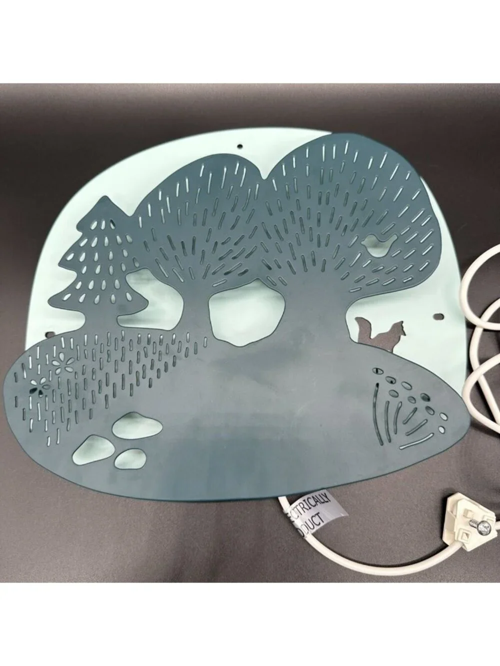 IKEA DUGGREGN LED Fox Lamp Kids Nursery Wall Mount Forest Woodland Turquoise